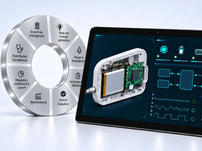 Product development support for medical device design and validation